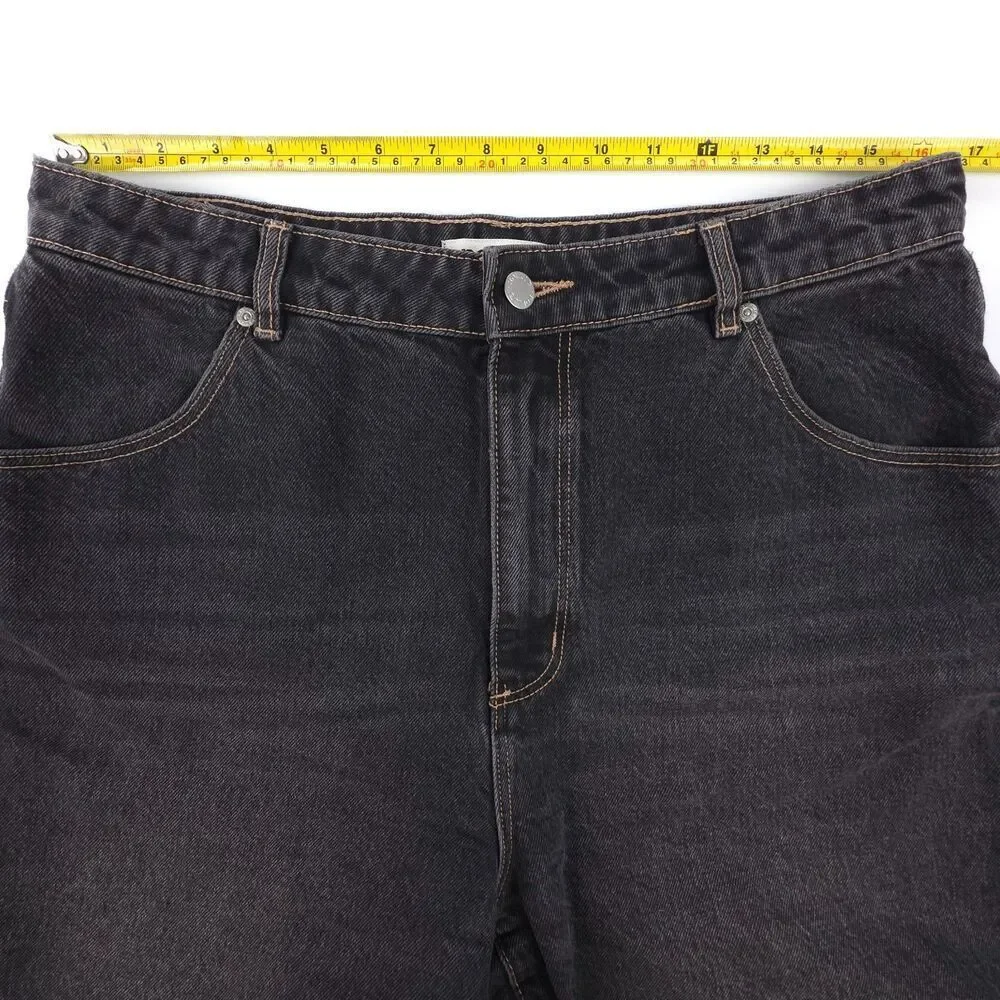 NEW Rollas Free People Super Mirage Jean Shorts Black Awkward Length Bermuda 31